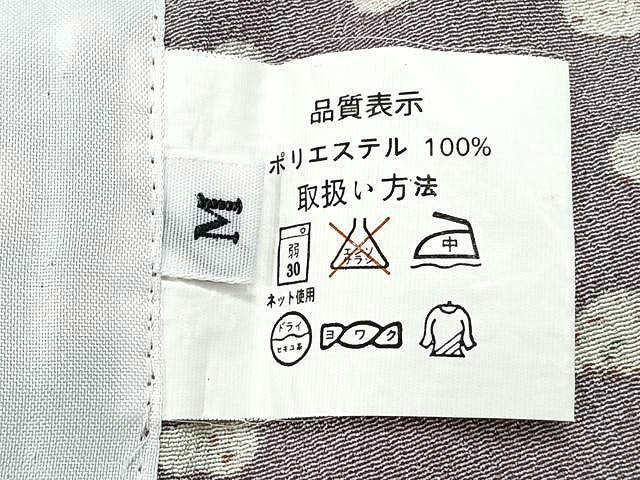 平和屋着物▽小紋　単衣　石畳文　洗える着物　CAAU3840xi