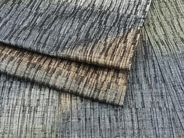 平和屋着物▽上質な紬 単衣 霞文 正絹 逸品 CAAU3841xi