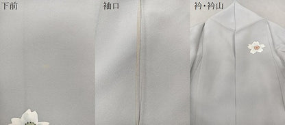 平和屋着物▽訪問着 単衣 舞桜 たたき染め 正絹 逸品 CAAU3844xi