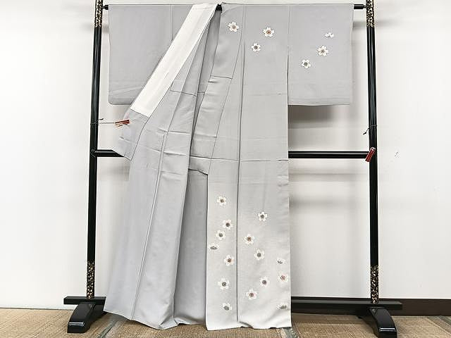 平和屋着物▽訪問着 単衣 舞桜 たたき染め 正絹 逸品 CAAU3844xi