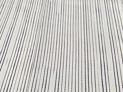 平和屋着物▽上質な小紋 単衣 縞 正絹 逸品 CAAU3845xi