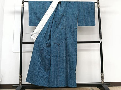 平和屋着物▽上質な紬 単衣 霞文 正絹 逸品 CAAU3853xi