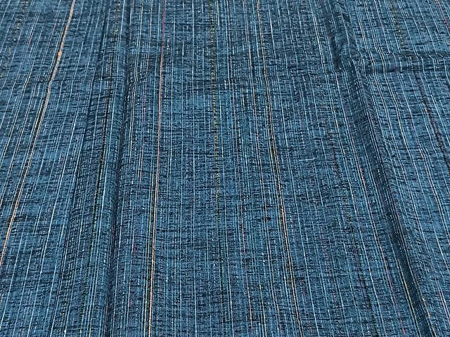 平和屋着物▽上質な紬 単衣 霞文 正絹 逸品 CAAU3853xi