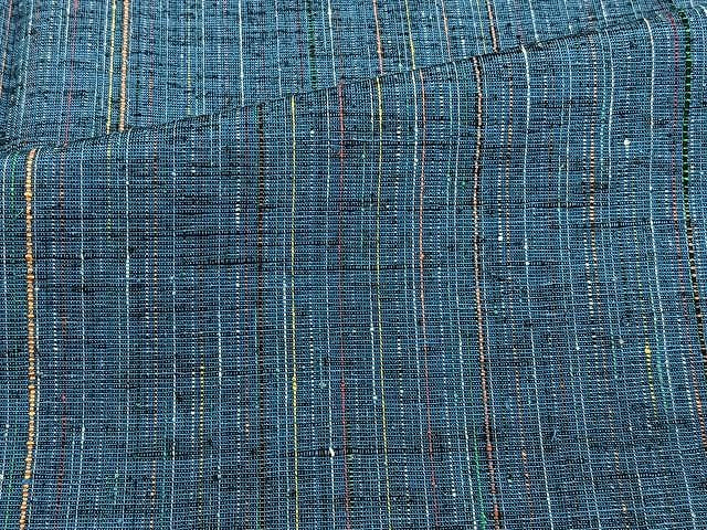 平和屋着物▽上質な紬 単衣 霞文 正絹 逸品 CAAU3853xi