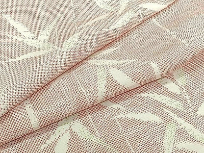 平和屋着物▽上質な紬 単衣 笹竹文 正絹 逸品 CAAU3856xi