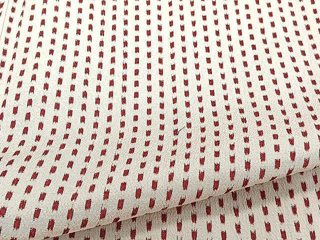 平和屋着物▽上質なお召 単衣 幾何学文 正絹 逸品 CAAU3857xi