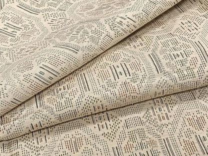 平和屋着物▽上質な紬　単衣　蜀江文　正絹　逸品　CAAU3858xi