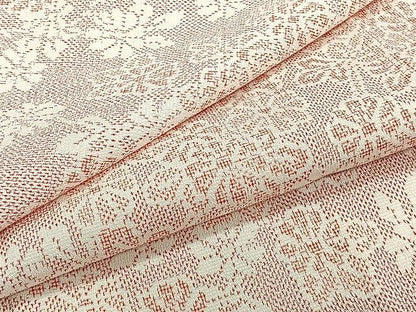 平和屋着物▽本塩沢　単衣　枝菊文　正絹　逸品　CAAU3861xi