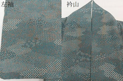 平和屋着物▽上質な小紋 単衣 吉祥文 正絹 逸品 CAAU3870xi