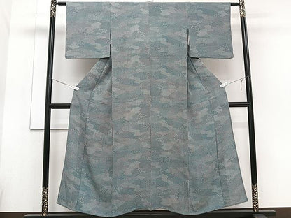 平和屋着物▽上質な小紋 単衣 吉祥文 正絹 逸品 CAAU3870xi