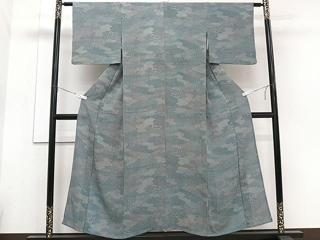 平和屋着物▽上質な小紋 単衣 吉祥文 正絹 逸品 CAAU3870xi