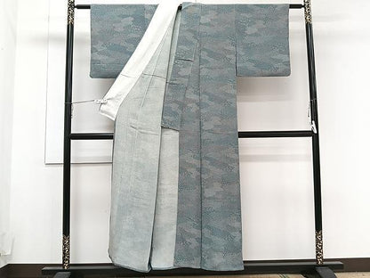 平和屋着物▽上質な小紋 単衣 吉祥文 正絹 逸品 CAAU3870xi