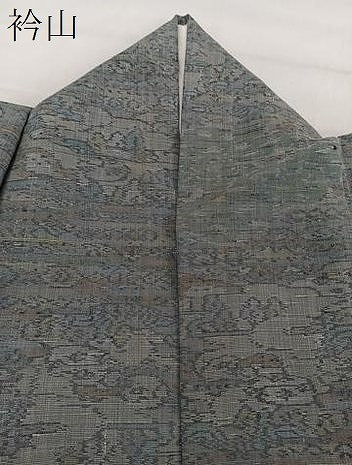 平和屋着物▽上質な紬 単衣 風景文 正絹 逸品 CAAU3874xi
