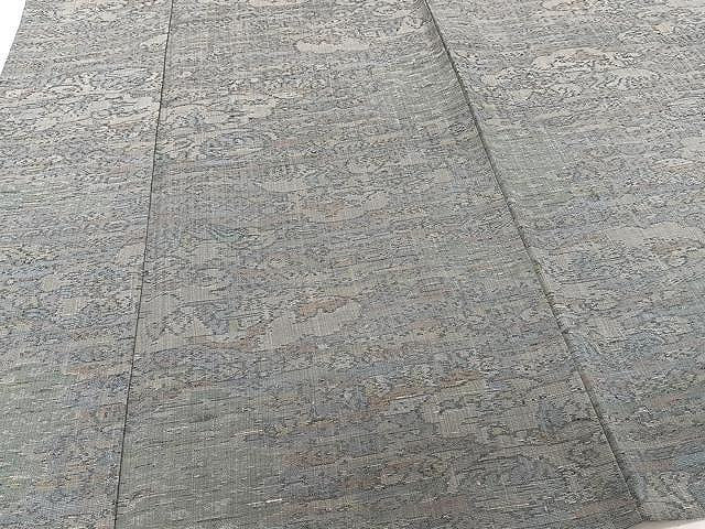 平和屋着物▽上質な紬 単衣 風景文 正絹 逸品 CAAU3874xi