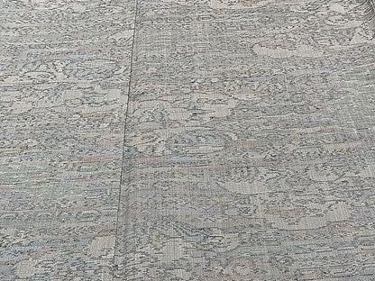 平和屋着物▽上質な紬 単衣 風景文 正絹 逸品 CAAU3874xi