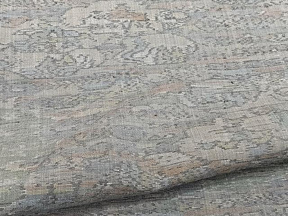 平和屋着物▽上質な紬 単衣 風景文 正絹 逸品 CAAU3874xi