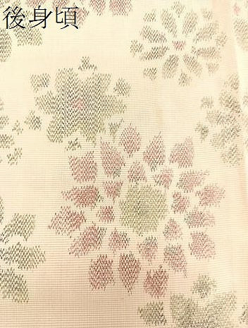 平和屋着物▽上質な紬 単衣 舞花文 正絹 逸品 CAAU3875xi