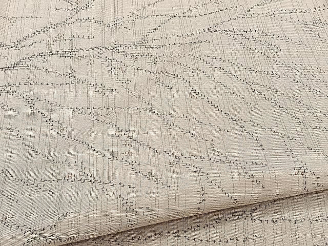 平和屋着物▽上質な紬 単衣 枝蕾 正絹 逸品 CAAU3876xi