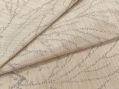 平和屋着物▽上質な紬 単衣 枝蕾 正絹 逸品 CAAU3876xi