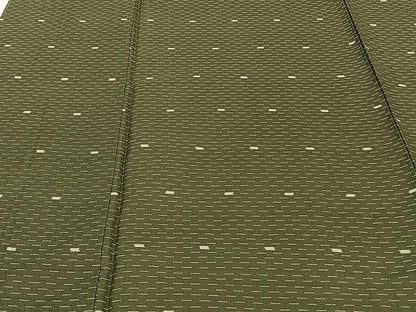 平和屋着物▽上質な紬 単衣 幾何学文 正絹 逸品 CAAU3879xi