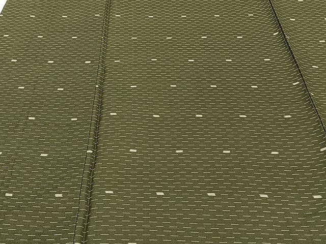 平和屋着物▽上質な紬 単衣 幾何学文 正絹 逸品 CAAU3879xi