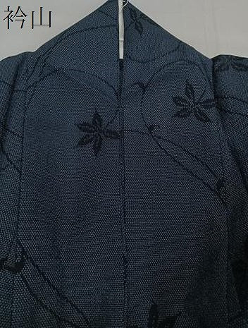 平和屋着物▽本塩沢 単衣 唐草文 正絹 逸品 CAAU3884xi