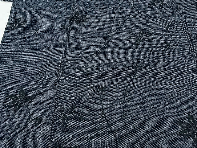 平和屋着物▽本塩沢 単衣 唐草文 正絹 逸品 CAAU3884xi