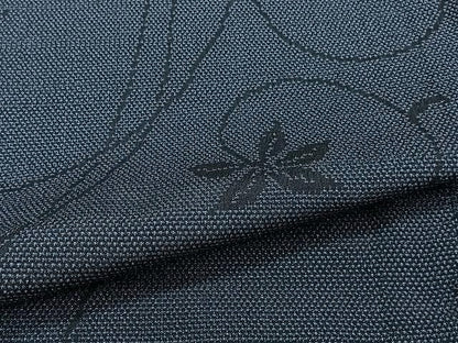 平和屋着物▽本塩沢 単衣 唐草文 正絹 逸品 CAAU3884xi