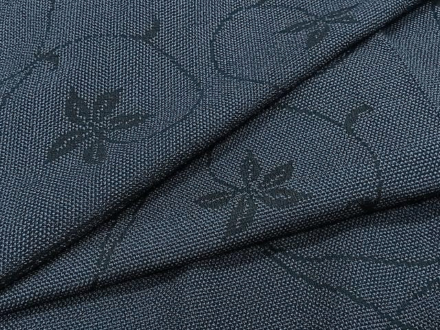 平和屋着物▽本塩沢 単衣 唐草文 正絹 逸品 CAAU3884xi