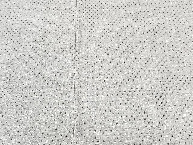 平和屋着物▽男性 手織結城紬 おく玉 単衣 証紙付き 正絹 逸品 未使用 CAAU3885xi