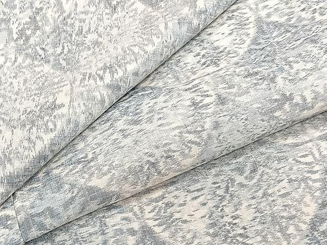 平和屋着物▽上質な紬 単衣 草花文 正絹 逸品 CAAU3892xi