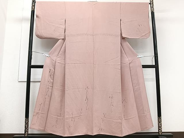 平和屋着物▽訪問着 単衣 詩歌 正絹 逸品 CAAU3893xi