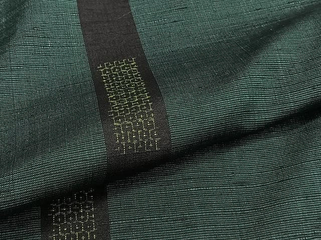 平和屋着物▽上質な紬 単衣 縞 正絹 逸品 CAAU3894xi