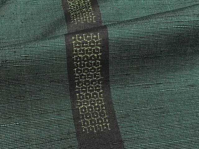 平和屋着物▽上質な紬 単衣 縞 正絹 逸品 CAAU3894xi