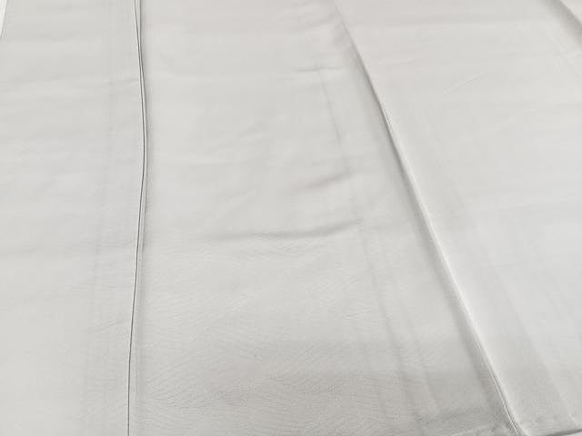 平和屋着物▽上質な色無地 単衣 流水地紋 薄雲鼠色 正絹 逸品 CAAU3897xi