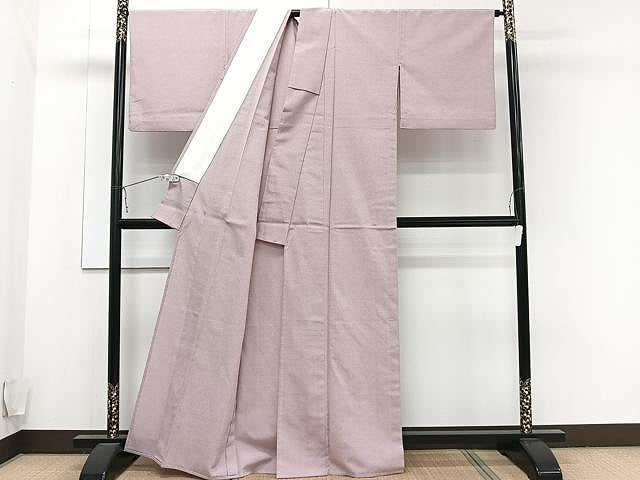 平和屋着物▽本塩沢　単衣　蚊絣　証紙付き　正絹　逸品　CAAU3898xi
