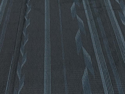 平和屋着物▽上質な紬 単衣 間道 正絹 逸品 CAAU3902xi