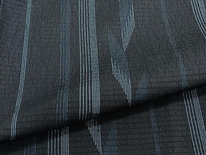 平和屋着物▽上質な紬 単衣 間道 正絹 逸品 CAAU3902xi