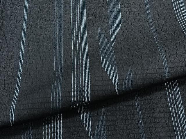 平和屋着物▽上質な紬 単衣 間道 正絹 逸品 CAAU3902xi