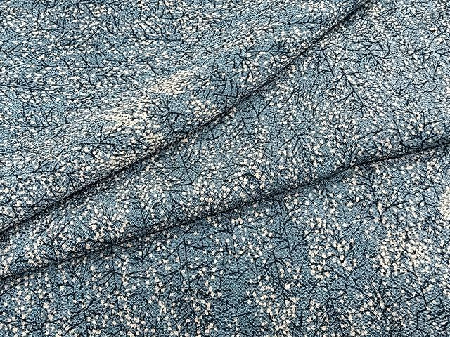 平和屋着物▽上質な小紋 単衣 樹林文 鬼しぼ縮緬 やまと誂製 正絹 逸品 CAAU3904xi