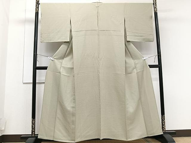 平和屋着物▽上質な色無地 単衣 浅黄色 正絹 逸品 CAAU3905xi