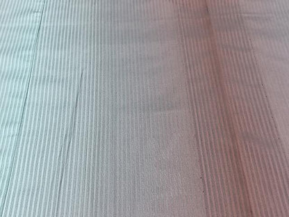 平和屋着物▽スリーシーズン　春夏秋　塵除け　道中着　ロング丈　縞文紗　暈し染め　正絹　逸品　CAAU3909xi