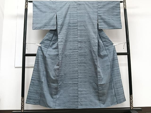 平和屋着物▽上質な紬 単衣 霞文 正絹 逸品 CAAU3913xi