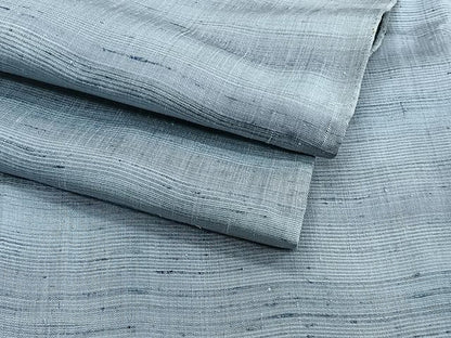 平和屋着物▽上質な紬 単衣 霞文 正絹 逸品 CAAU3913xi