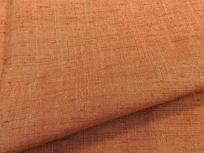 平和屋着物▽上質な紬 単衣 黄櫨染色 正絹 逸品 未使用 CAAU3914xi