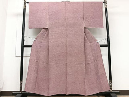 平和屋着物▽上質な小紋 単衣 更紗花唐草文 正絹 逸品 CAAU3921xi