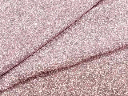 平和屋着物▽上質な小紋 単衣 更紗花唐草文 正絹 逸品 CAAU3921xi