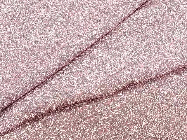 平和屋着物▽上質な小紋 単衣 更紗花唐草文 正絹 逸品 CAAU3921xi