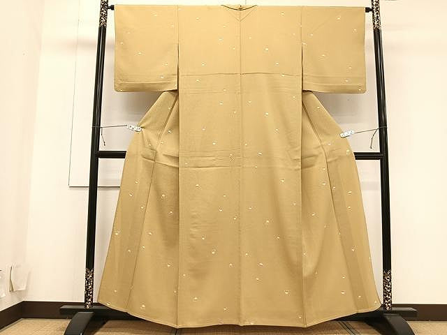 平和屋着物▽上質な小紋 単衣 かぶ 成り物 正絹 逸品 CAAU3926xi