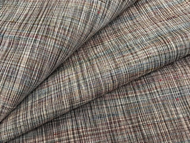 平和屋着物▽上質な紬　単衣　霞文　正絹　逸品　CAAU3932xi